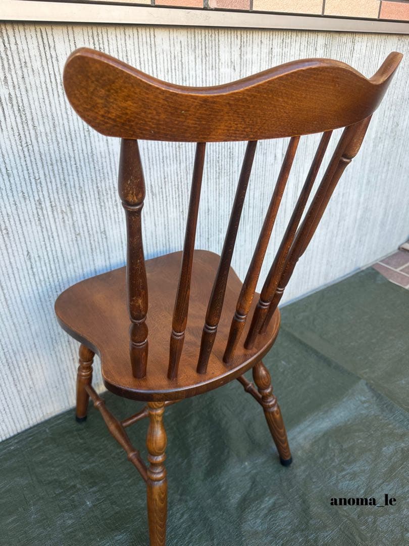 【ダイニングチェア】2　飛騨産業　木製　ウィンザーチェア　スティックバック