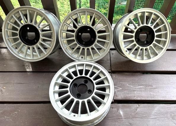 越*前様 14インチ スポークデザインホイール 4本セット pcd100 4穴