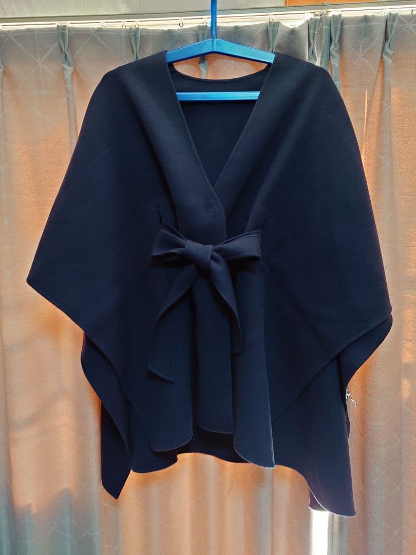 ICB オシャレなポンチョコート　羊毛・カシミア　サイズ4　美品