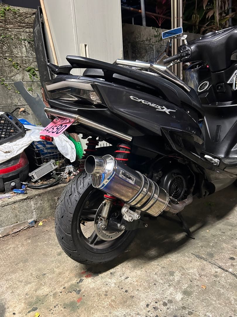 沖縄からシグナスＸ４型５型ＷＲＳチタンオーバルマフラーＢＷＳにも？