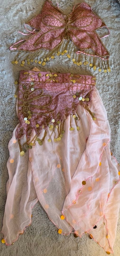 ベリーダンス セットアップ ピンク