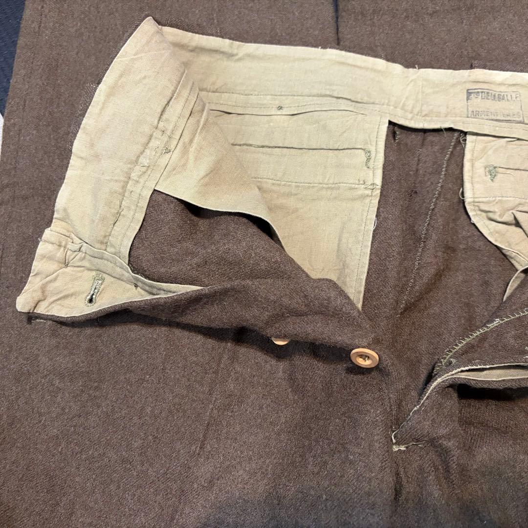 y*ネ様 50's フランス軍 ビンテージ ウールパンツ フレンチアーミー