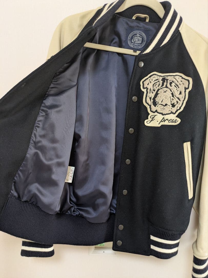 J. Press スタジャン 02 ネイビー/ホワイト　Ｌサイズ