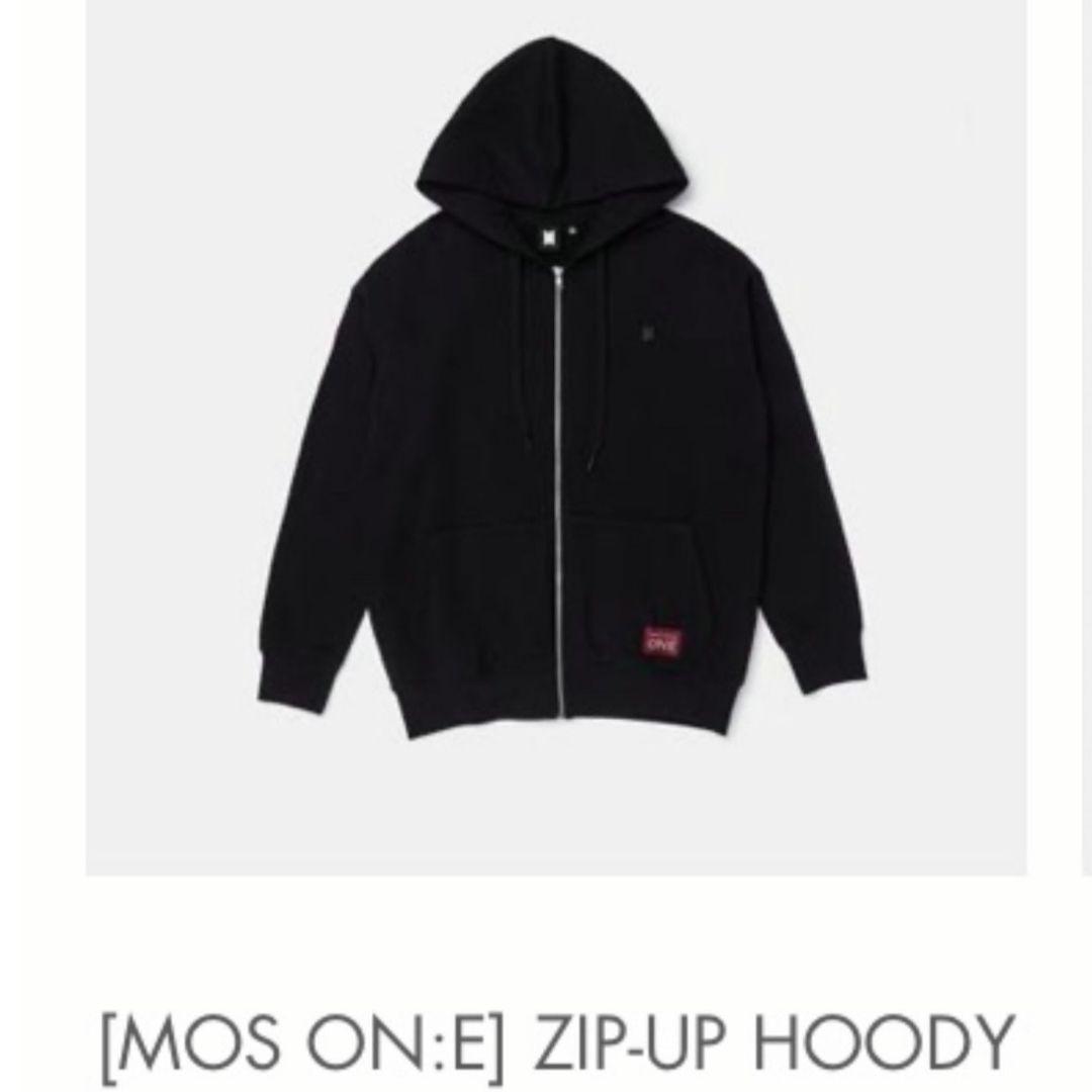 BTS [MOS ON:E] ZIP-UP HOODY (black) L 公式