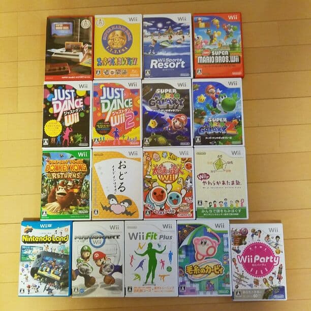 Wii U本体＋ソフト16本＋その他付属品