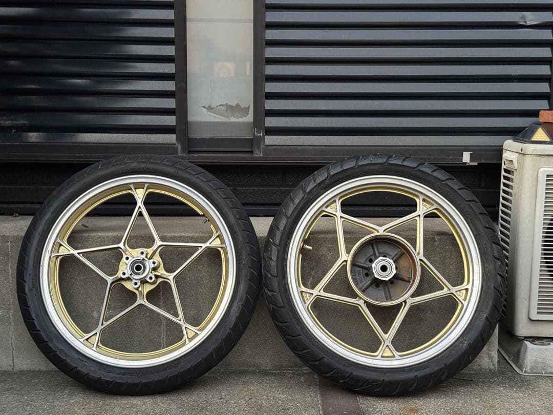 gs400 ホイール　前後セット　フロントダブル対応　ザリ　ゴキ　18インチ