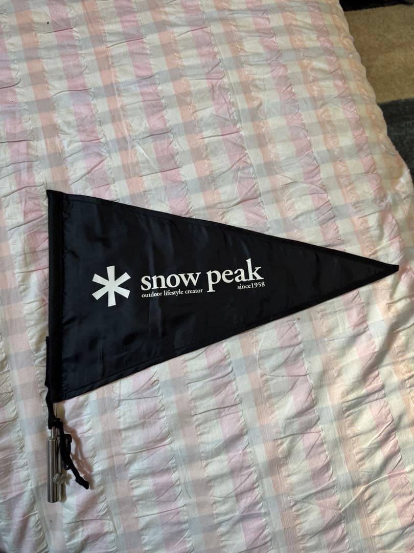 スノーピーク　タープフラッグ　ブラック