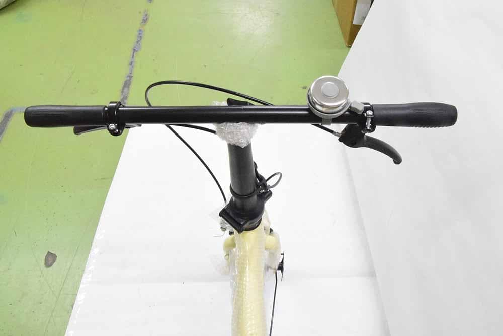 折りたたみ自転車 ２０インチ ミニベロ ママチャリ ベージュ　折り畳み自転車