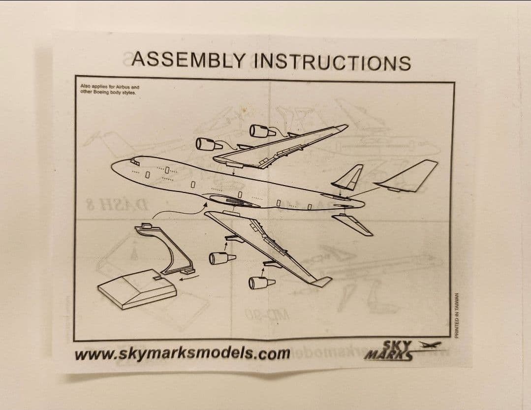 DELTA（デルタ） B747-400 1/200 モデルプレーン