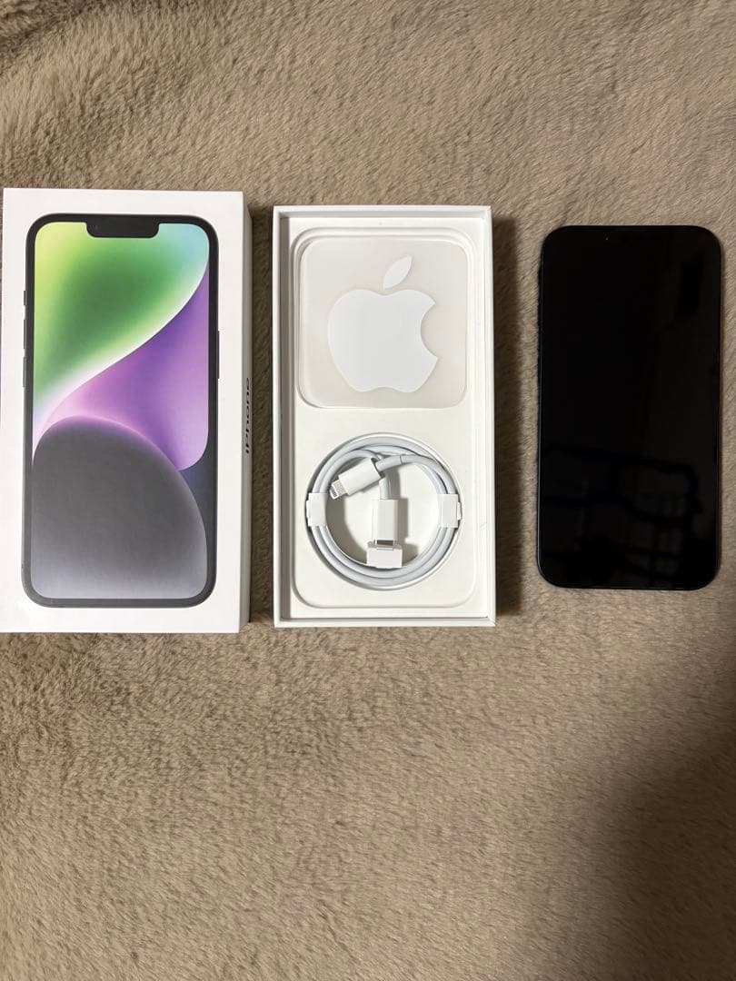 美品iPhone14 128GB ブルー　バッテリー82%