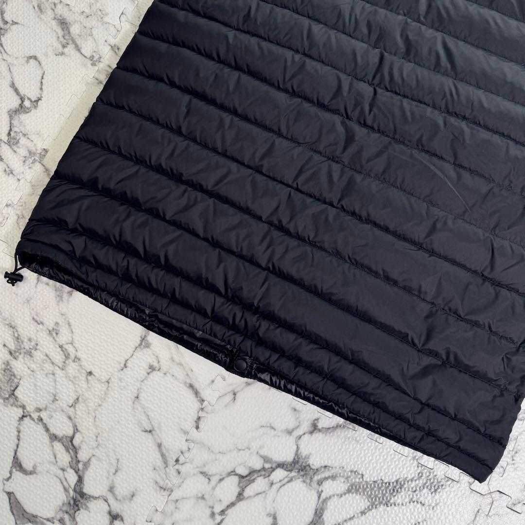 ダントン　インナーダウン　クルーネック　ベスト　JD-8752 ブラック