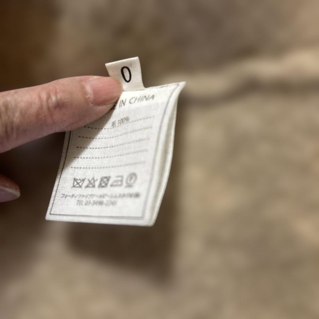 45R縮絨ニットのロングコート