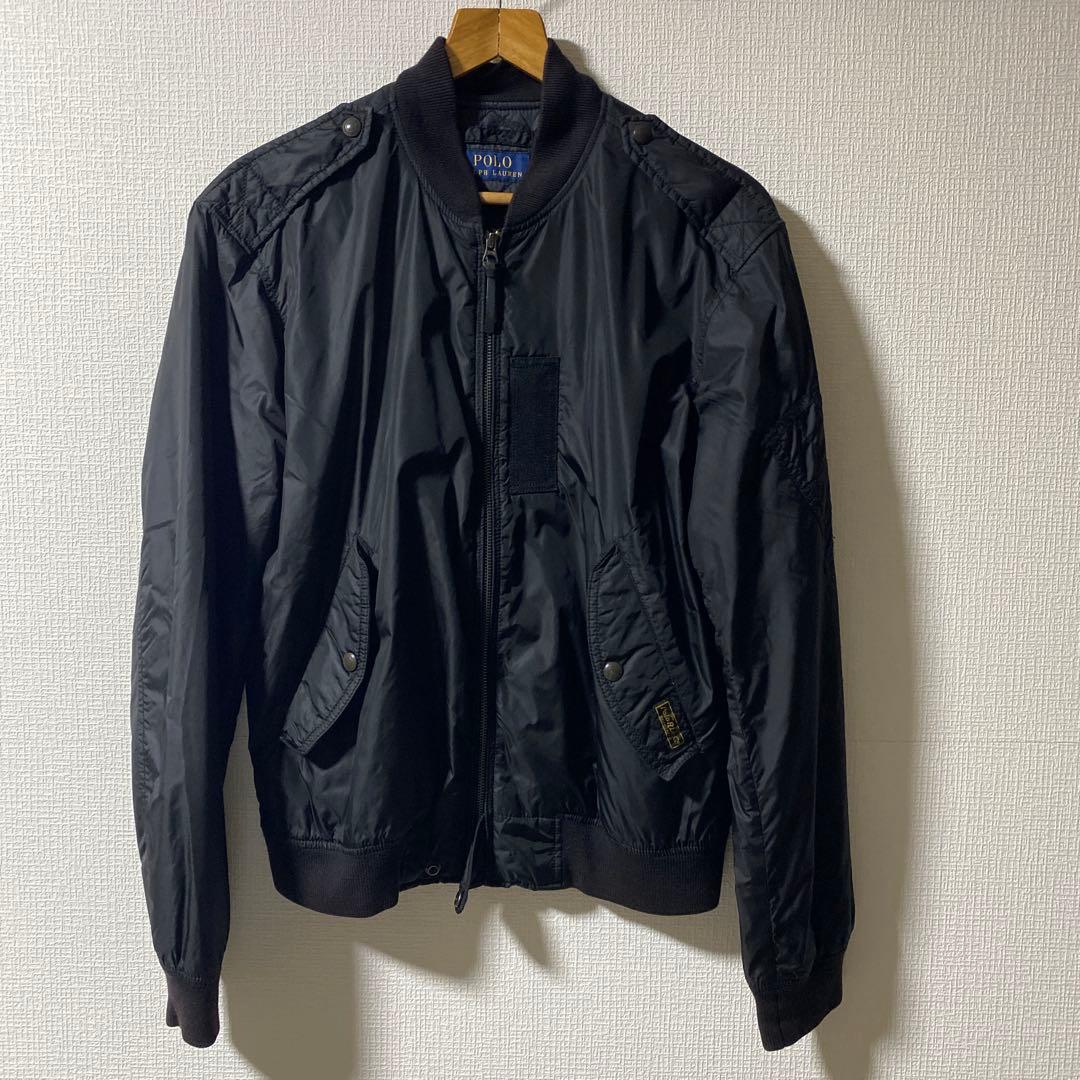 Polo Ralph Laurenブラック MA-1 フライトジャケット