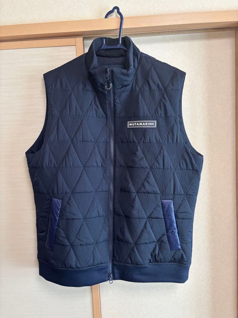 muta MARINE ムータマリン ダウンベスト ゴルフ ネイビー サイズ7