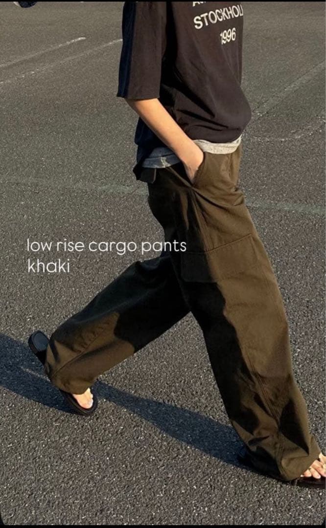 オクスン　ok.soon カーゴパンツ　カーキ　size3