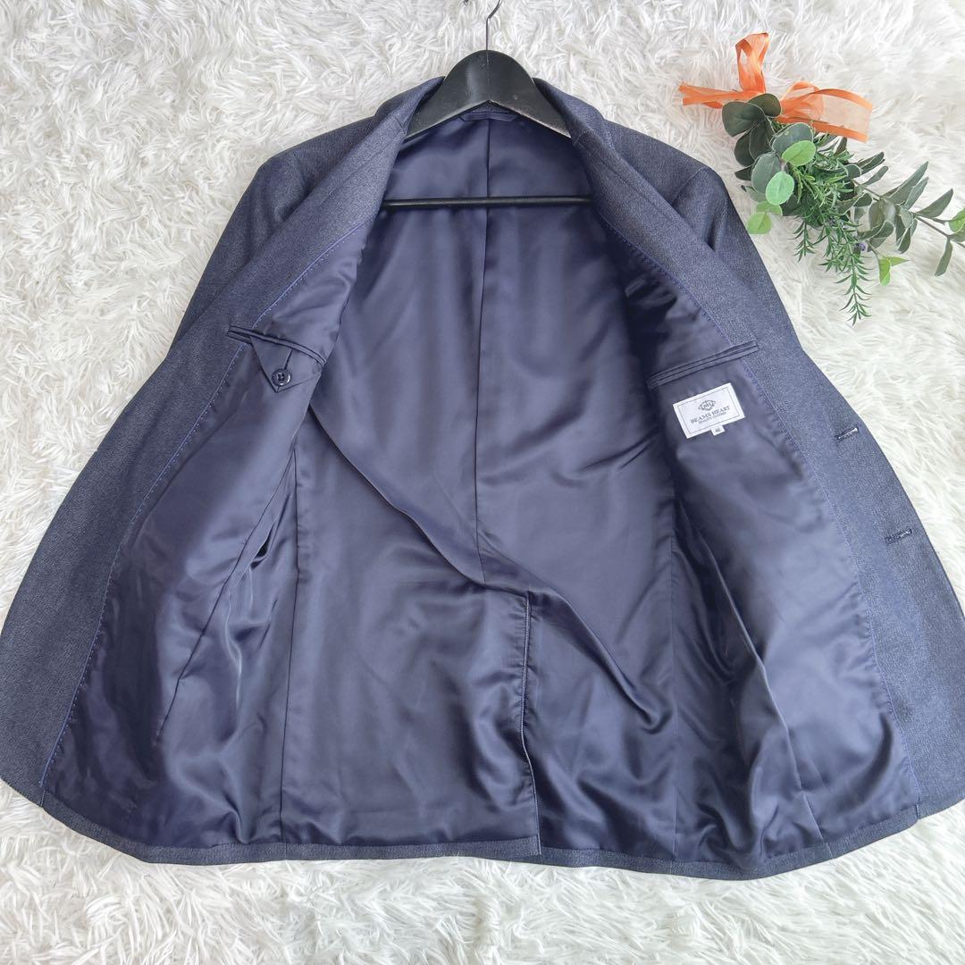 極美品✨ビームスハート　3点セット　スリーピース　デニム風セットアップスーツ