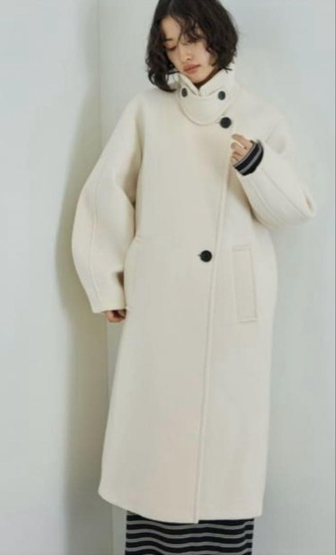 ADAM ET ROPE' ウールボンディングロングコート