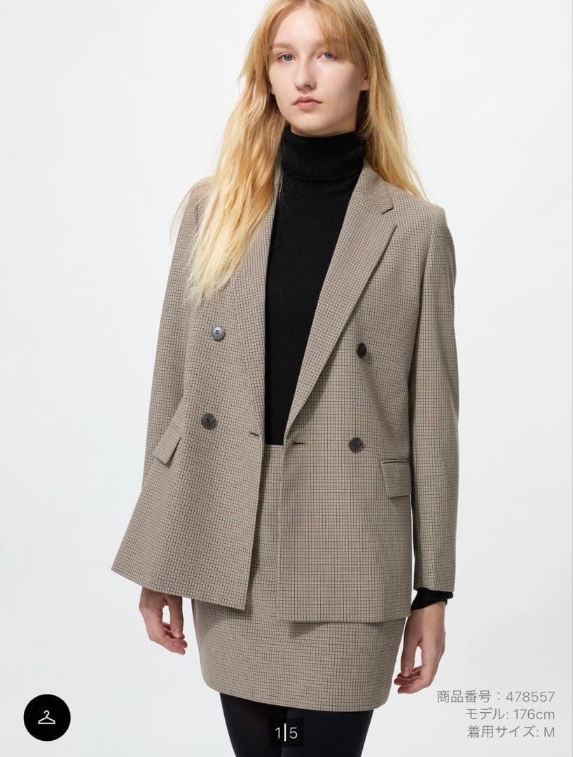 【新品未使用】UNIQLO ユニクロ ダブルジャケット S