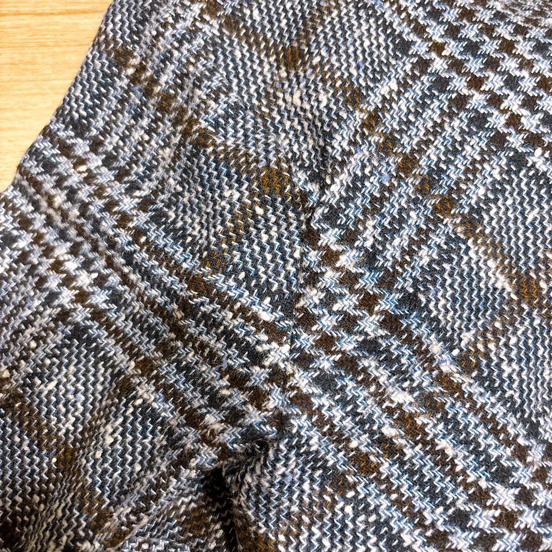 キートン ロングワンピース カシミヤシルクブレンド グレンチェック イタリア製