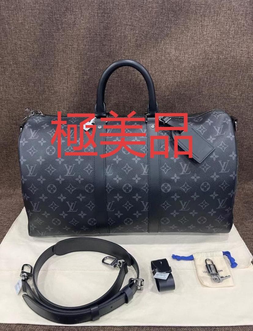 極美品 Keepall ボストンバッグ ブラック 45