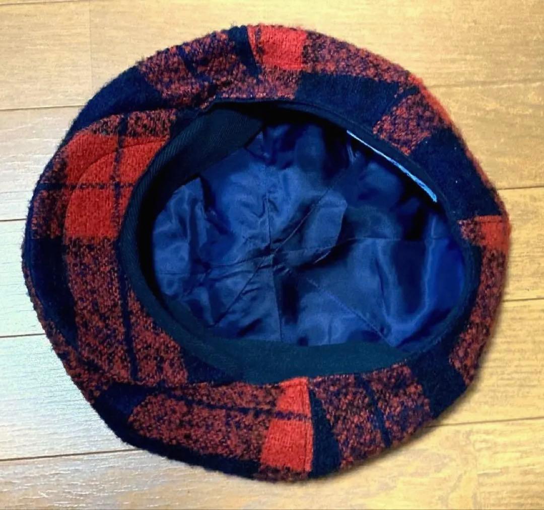 RUDE GALLERY ビッグ キャスケット 3 約59cm 黒赤 チェック