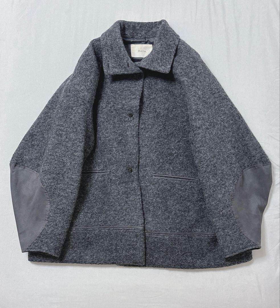 ●美品✨Hella ヘラ アームパッチショートコート　ウール　伊藤颯希さん