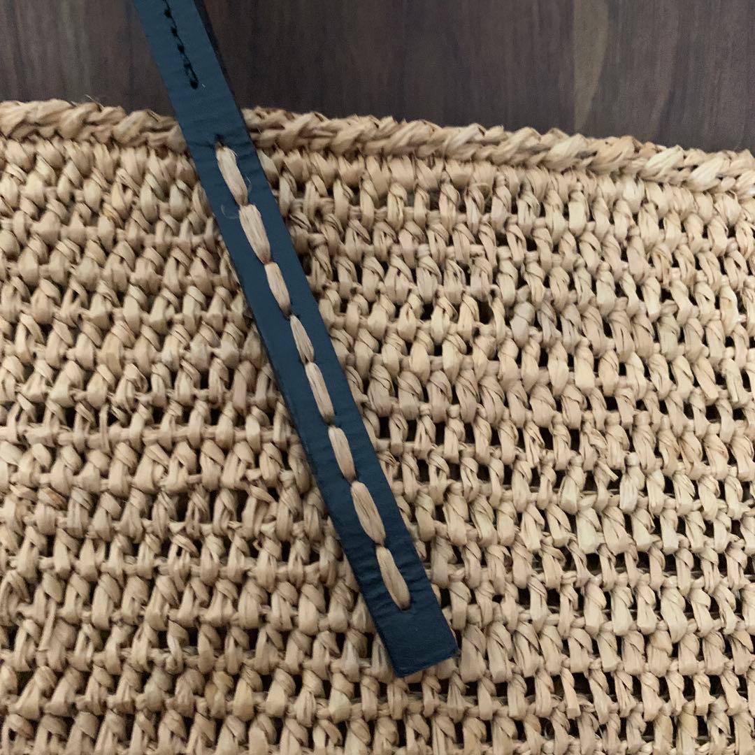 サンアルシデ　ラフィア　トートバッグ