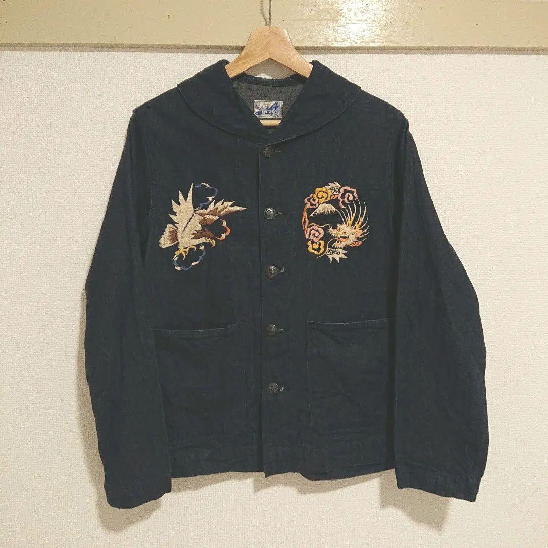 BEAMSBOY×TAILOR東洋スカ刺繍カバーオールデニムジャケット