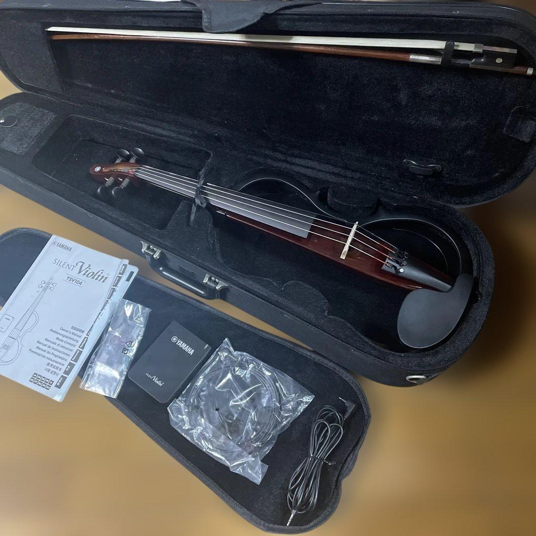 値下げしました‼️ YAMAHA サイレントバイオリン YSV104 弓・ケース付