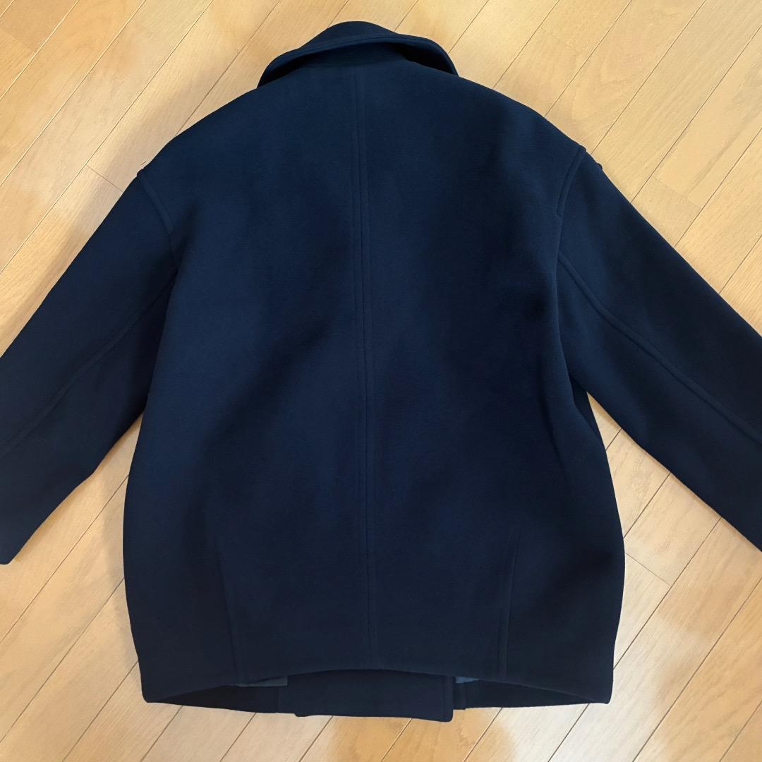 【試着のみ】WEB限定 サロンアダムエロペ MANTECOコート S ネイビー