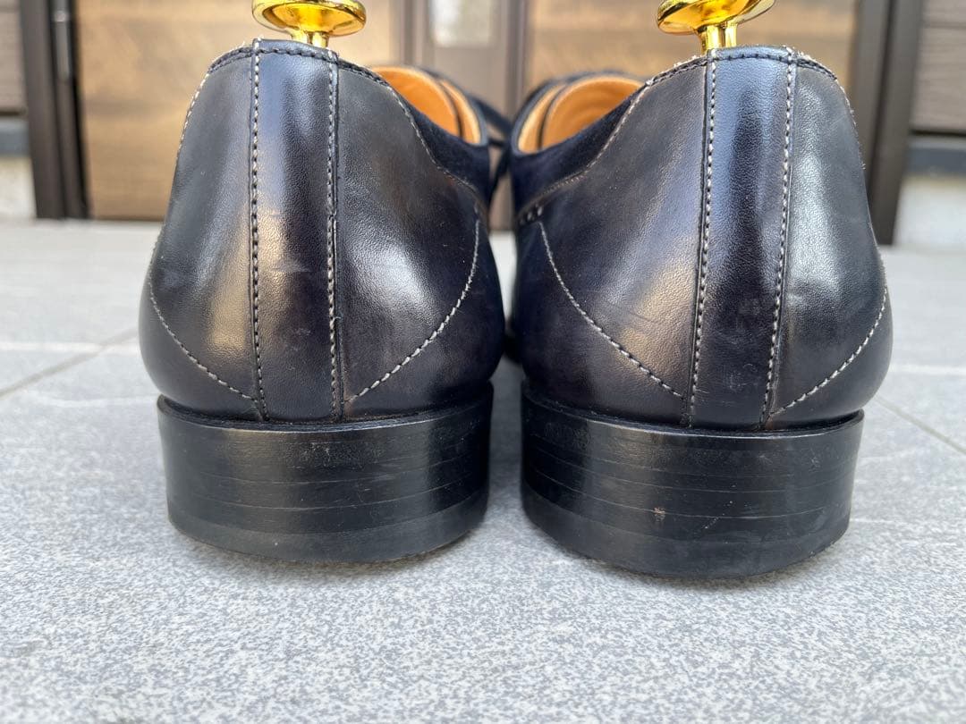 MAGNANNI スエード切替 ウイングチップ レザー ドレスシューズ 42