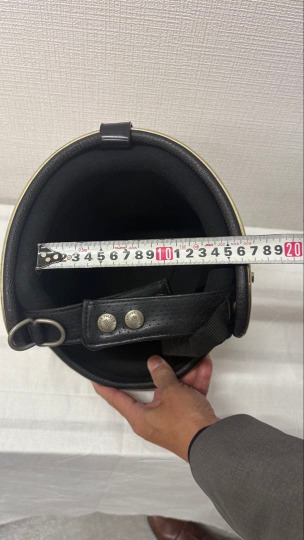 オレンジラメ仕上げ ジェットヘルメット