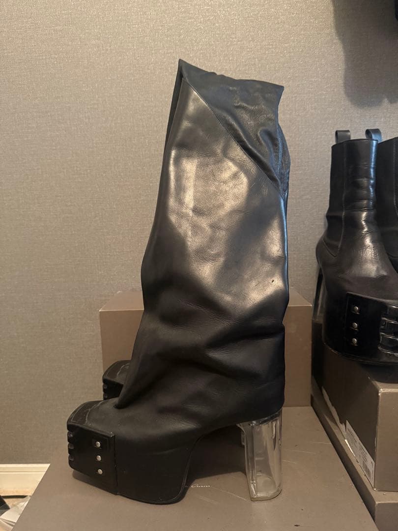 靴 Rick Owens Oblique kiss boots 41