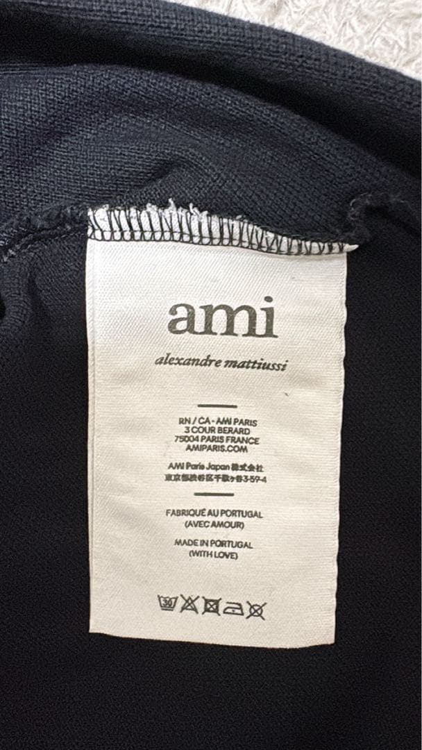 Ami(アミパリス) ポロシャツ ブラック