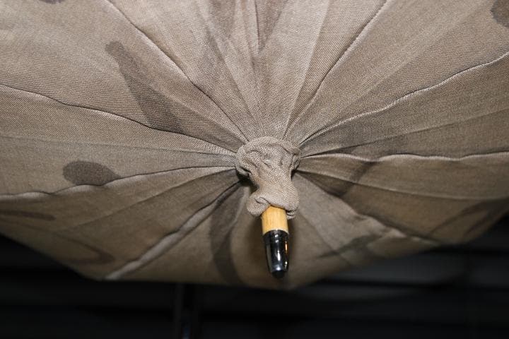 小宮商店 KOMIYA 柿渋染め 日傘 長傘 麻100％ 高級日傘 パラソル ➂