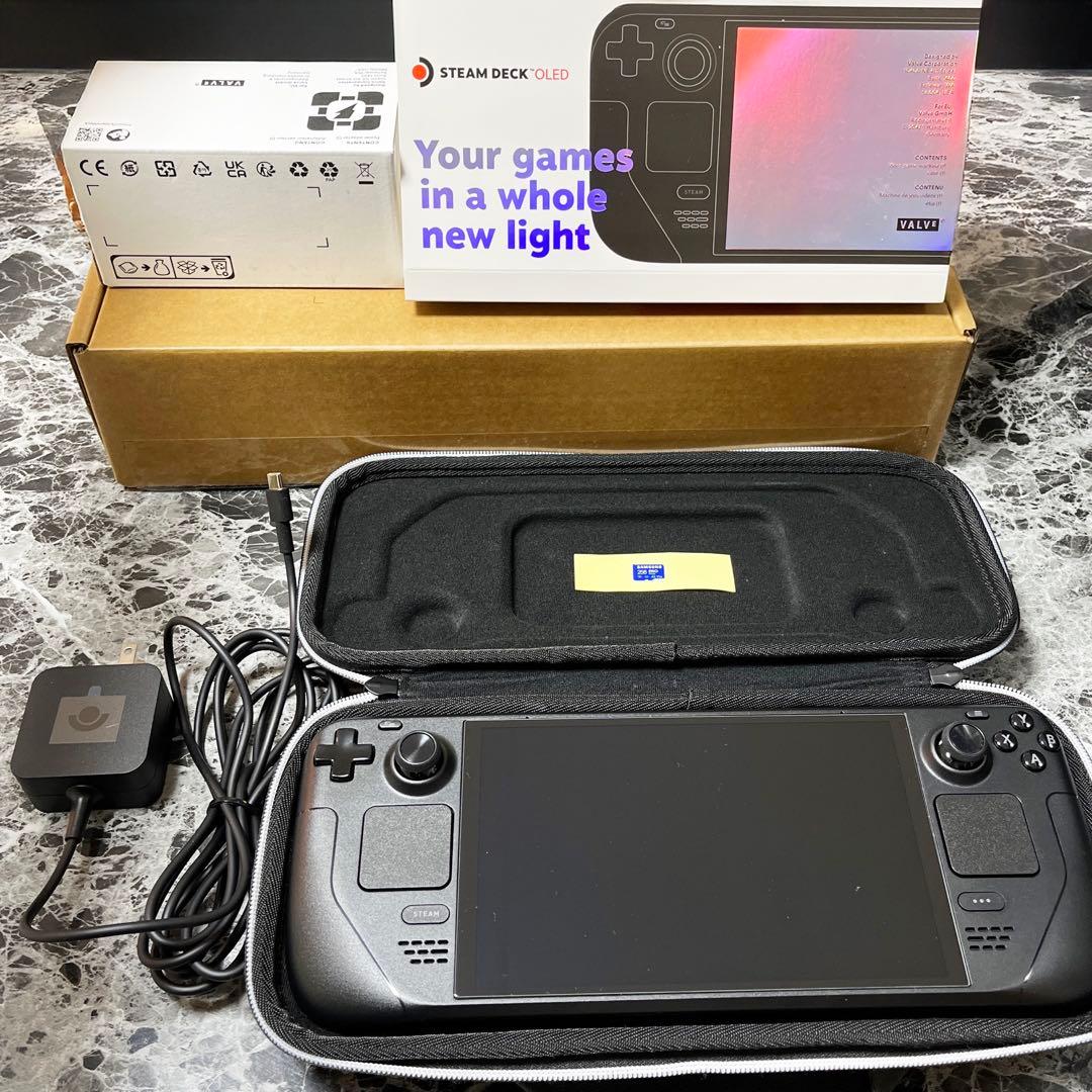Steam Deck OLED 512GBモデル + 256B マイクロSD付き