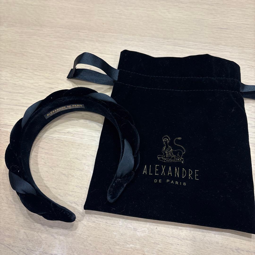 アレクサンドル ドゥ パリ カチューシャ ベロア
