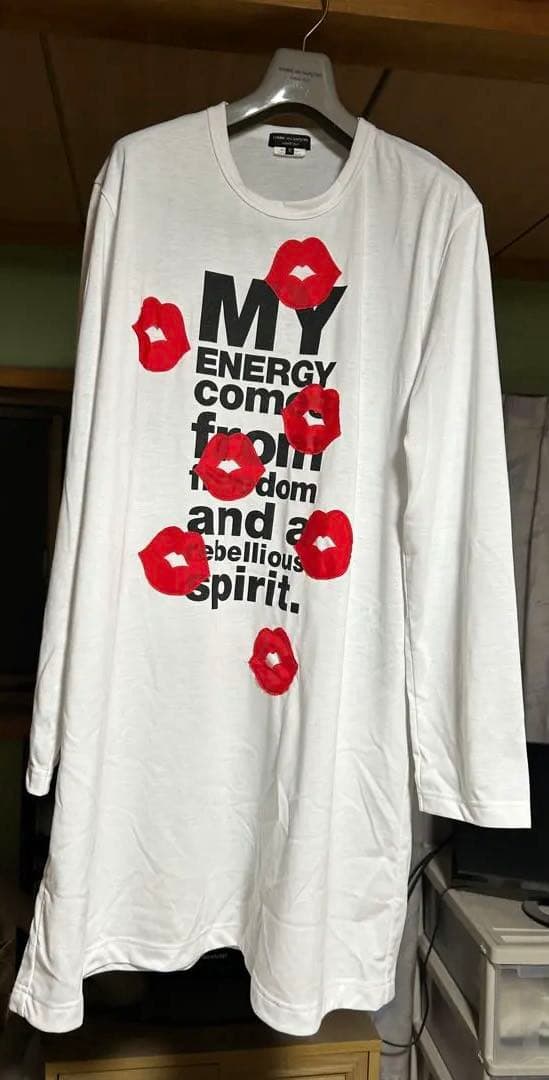 コムデギャルソンオムプリュス24ss メッセージプリントロングカットソー