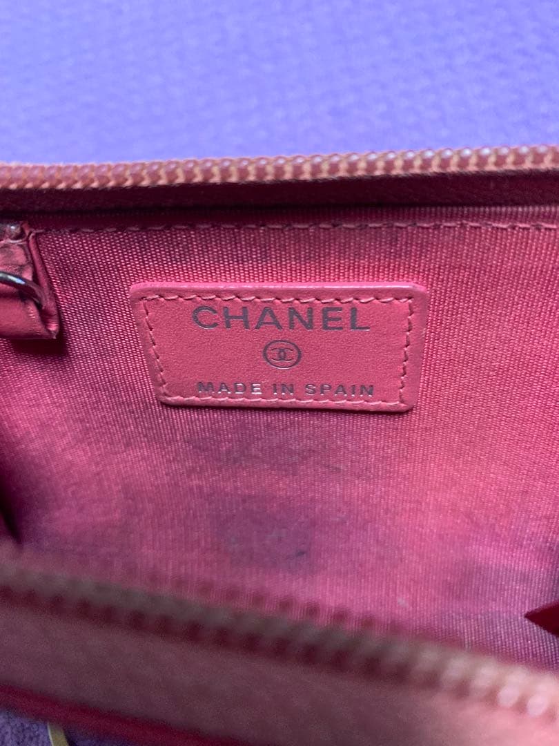 CHANEL レザーケース ピンク