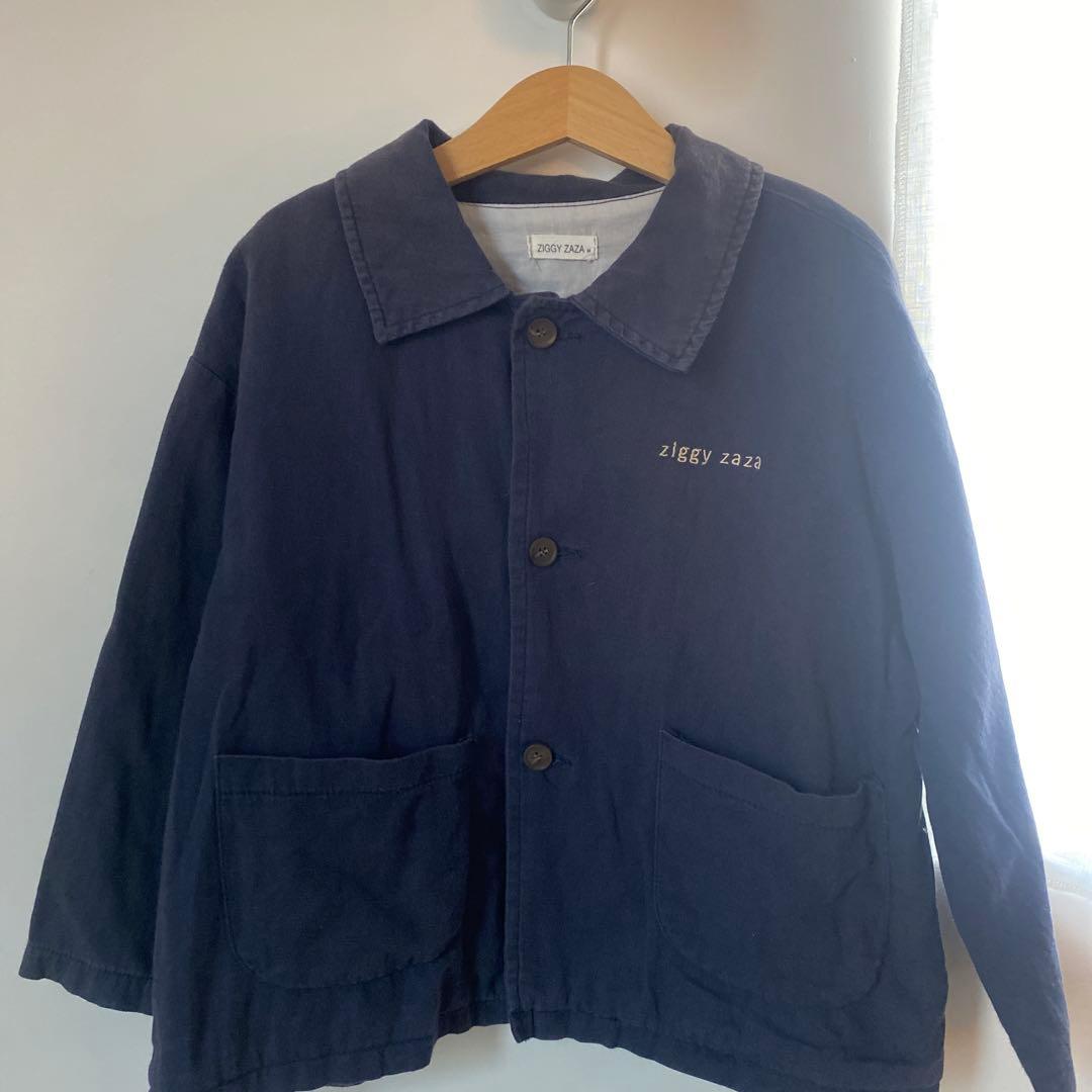 ziggy zaza ネイビー ジャケット