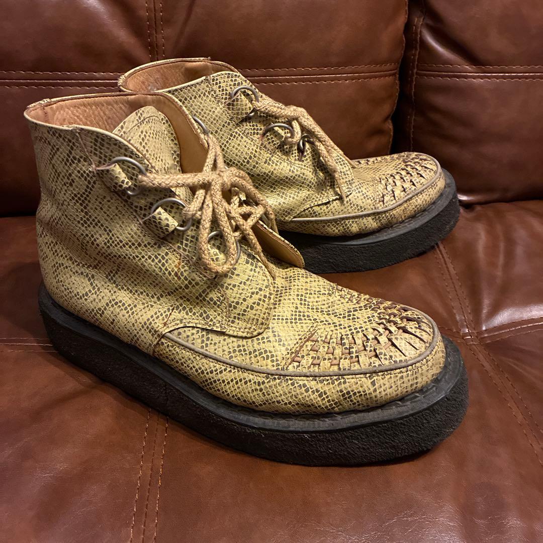 smoky doggy希少ECOXラバーソールパイソン蛇柄UK9