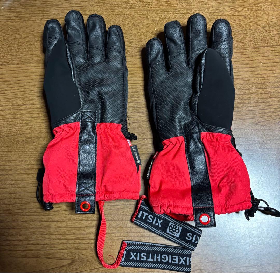 686 グローブ 赤黒