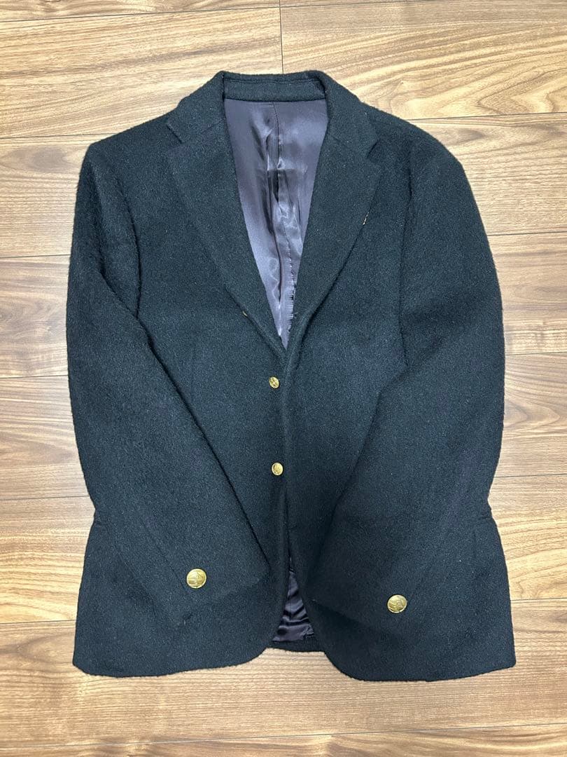 kolor ウール アルパカ 金ボタン テーラード コート ジャケット ブラック