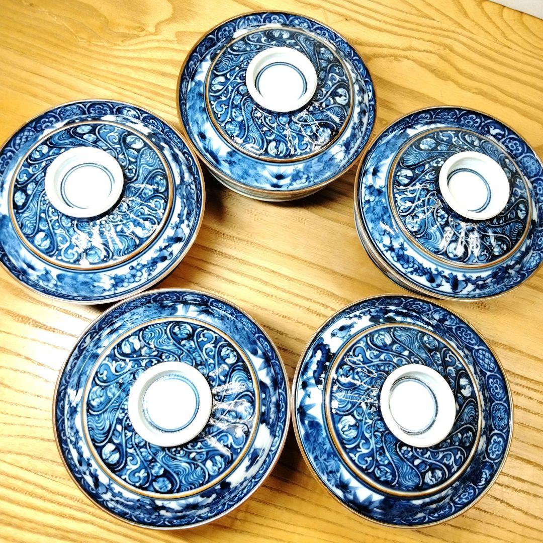 ☆ 加藤 利昌 清水焼 染付茶碗