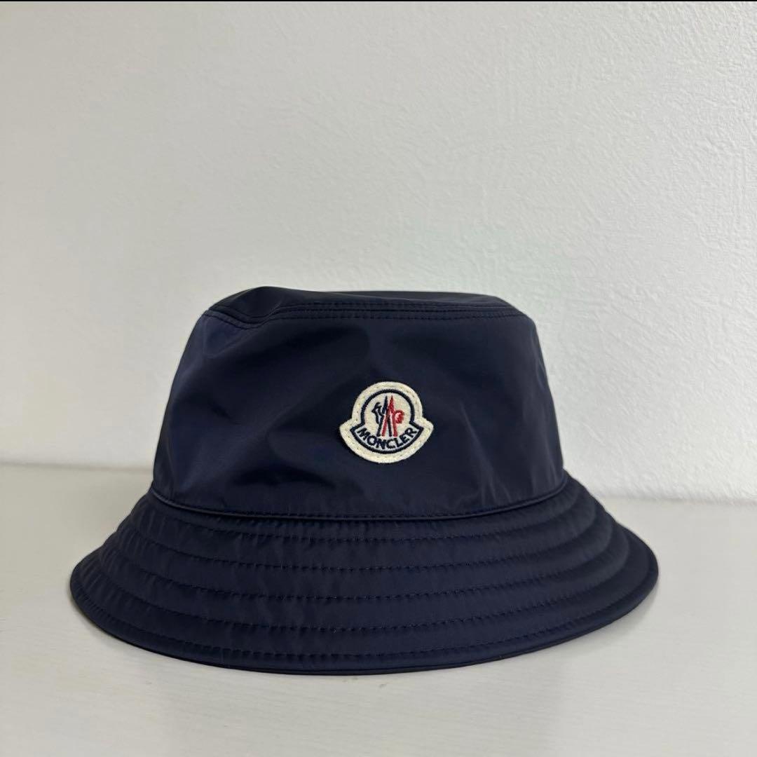 MONCLER 紺 バケットハット Mサイズ