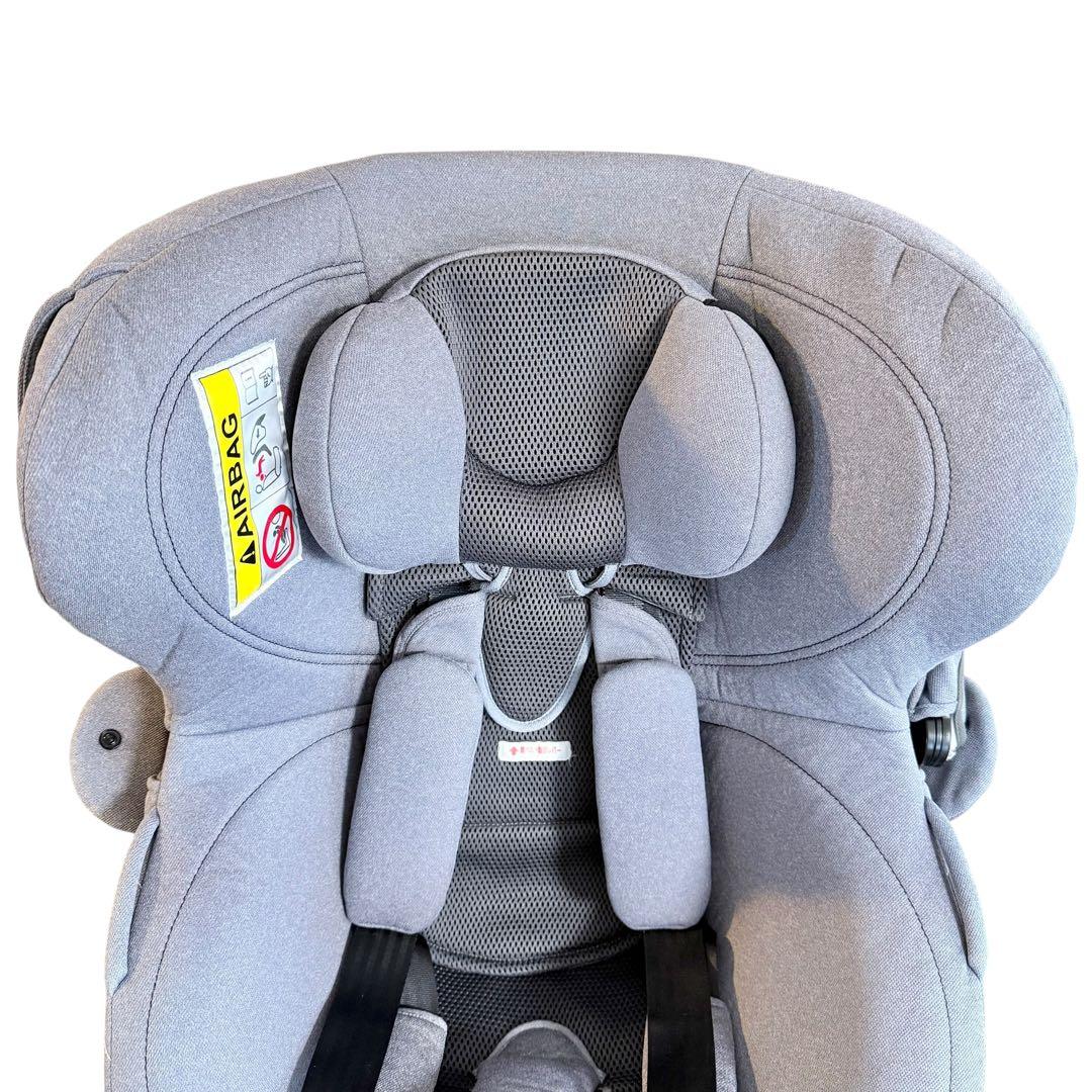 【美品/ISOFIX】エールベベ クルット4i プレミアム ナチュラルグレー