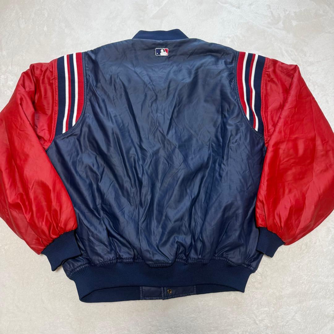 90s MLB AtlantaBraves ブレーブス 光沢サテン スタジャン