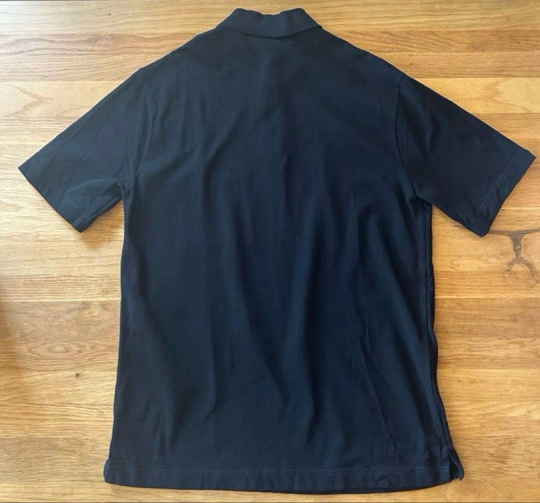 【美品】HERMES エルメス ポロシャツ H刺繍 コットン メンズ 黒