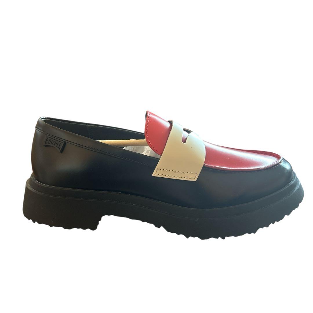 【極美品】カンペール TWINS 41 ローファー 左右非対称 白部分シワ有 箱