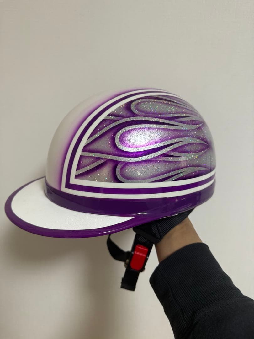 ファイアーパターン　半キャップ　コルク半